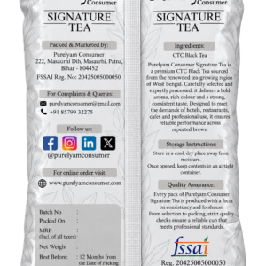 Purelyam Consumer Signature Tea Back