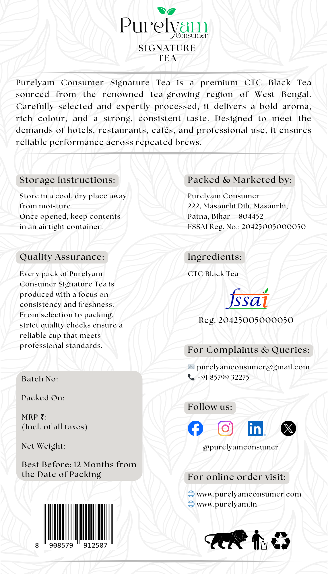 Signature Tea (Back)